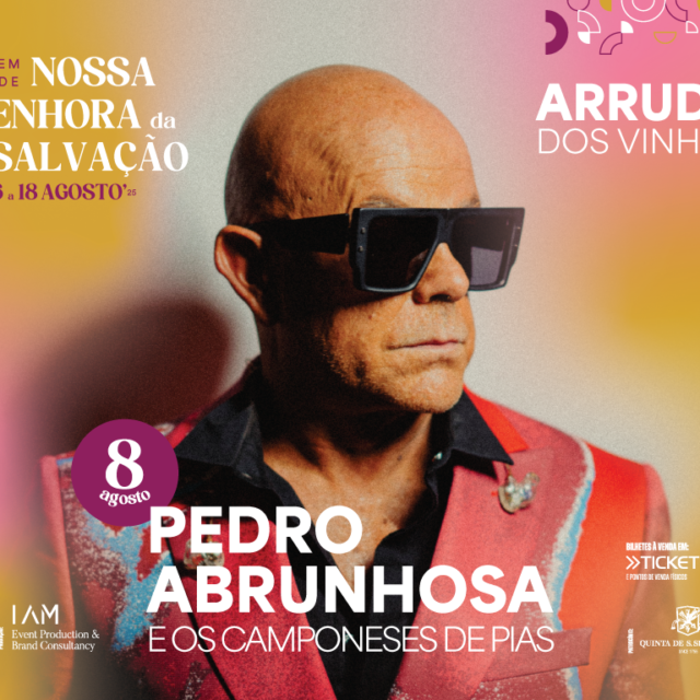 Pedro Abrunhosa & Os Camponeses de Pias em concerto a 8 de agosto em Arruda dos Vinhos